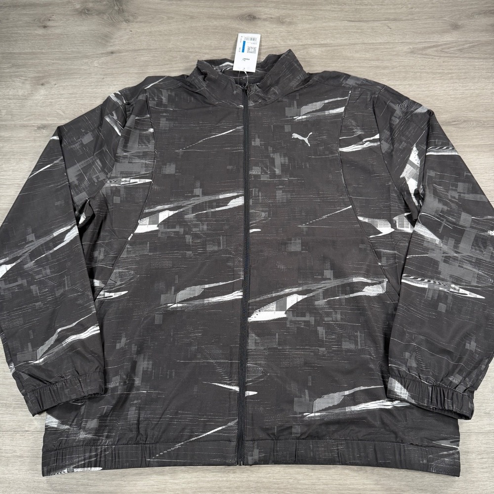 Puma Velocity Mens Running Jacket Black Run Full Zip XL